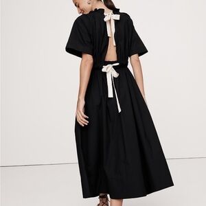 Elegant Black Midi Dress